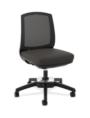 HON Active Task Chair | Armless | 360-Degree Pivot Motion | Black Mesh